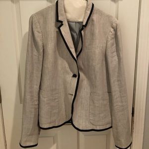 JCrew Linen Tuxedo Blazer